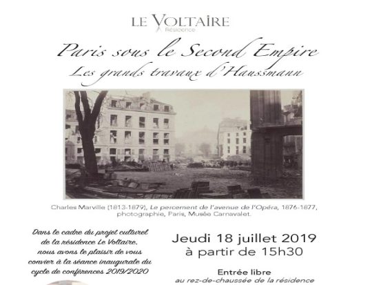 Conférence au Voltaire